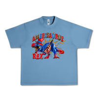Pebble Blue Amerisaurus rex Urban Heavy Tee - texasbilliewilder