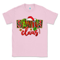 Bubblegum Pink Christmas santa claus Classic Tee - FaDigitalArtStudio