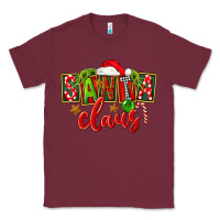 Burgundy Christmas santa claus Classic Tee - FaDigitalArtStudio