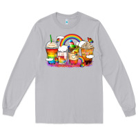 Moon Dust rainbow coffee cups Long Sleeve Tee - Zillion Design Studio