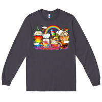 Smoke rainbow coffee cups Long Sleeve Tee - Zillion Design Studio