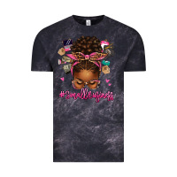 Cloud Black small business afro messy bun Vintage Tee - texasbilliewilder