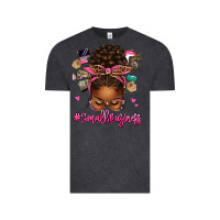 Vintage Black small business afro messy bun Vintage Tee - texasbilliewilder
