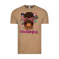 Vintage Coffee small business afro messy bun Vintage Tee - texasbilliewilder