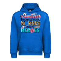 Cobalt caregiver because nurses need heroes Urban Hoodie - LillyAllenDesigns