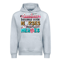 Heather Grey caregiver because nurses need heroes Urban Hoodie - LillyAllenDesigns