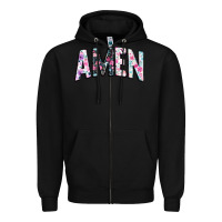 Black amen Zipper Hoodie - JahusDesignShop