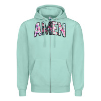 Seafoam amen Zipper Hoodie - JahusDesignShop
