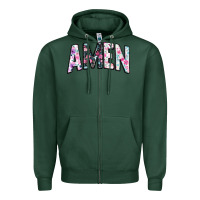 Sports Green amen Zipper Hoodie - JahusDesignShop