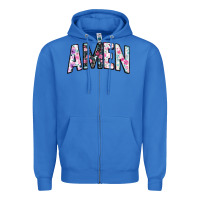 True Royal amen Zipper Hoodie - JahusDesignShop