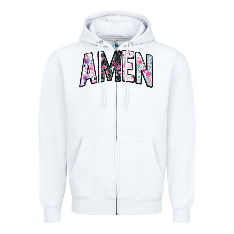 Amen Zipper Hoodie by JahusDesignShop | Teevron
