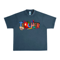 Midnight Navy American teacher Urban Heavy Tee - texasbilliewilder