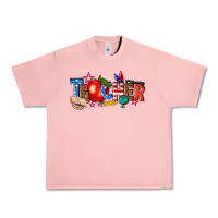 Salmon American teacher Urban Heavy Tee - texasbilliewilder