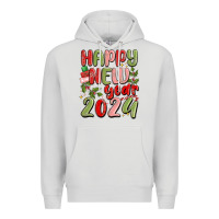 Dove Grey happy new year 2024 Premium Hoodie - MaliasSmallBusiness