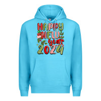 Ocean Blue happy new year 2024 Premium Hoodie - MaliasSmallBusiness