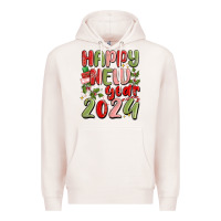 Pale Pink happy new year 2024 Premium Hoodie - MaliasSmallBusiness
