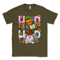 Army Green Western Hip hop Bunny Classic Tee - Neo Western