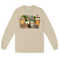 Mushroom safari animals coffee cups Long Sleeve Tee - Zillion Design Studio