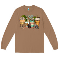 Toasted Coconut safari animals coffee cups Long Sleeve Tee - Zillion Design Studio