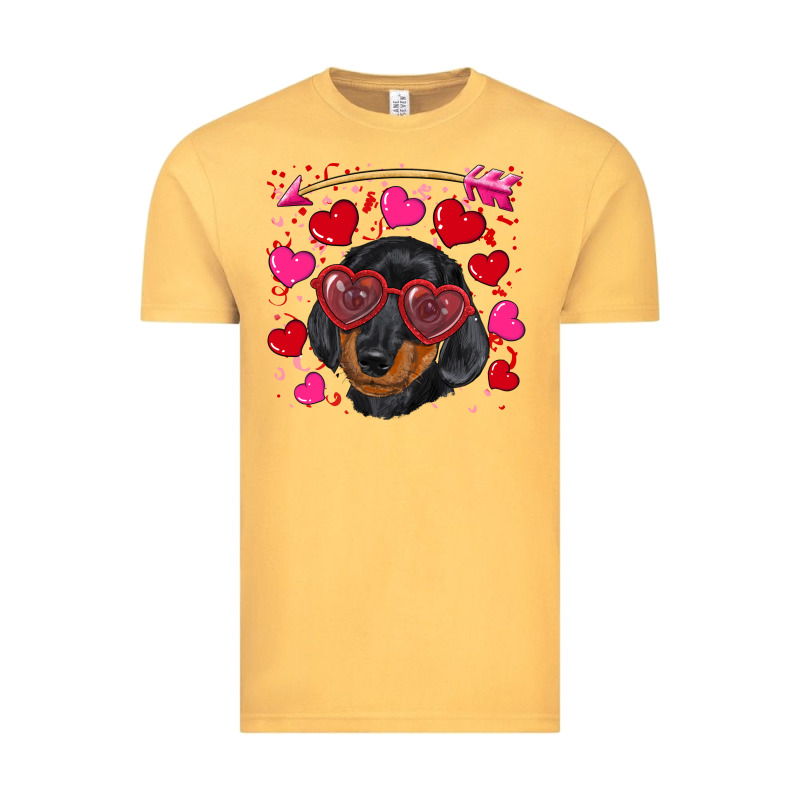 Valentine's Day  Dachshund Puppy Vintage Tee by RanaPortraitStore | Teevron