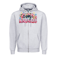 Heather Grey Choose kindness Zipper Hoodie - JahusDesignShop