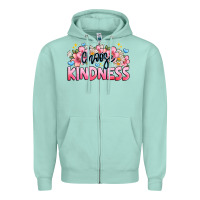 Seafoam Choose kindness Zipper Hoodie - JahusDesignShop