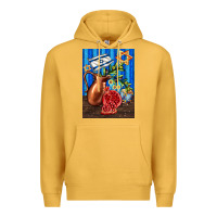 Mustard hanukkah table with oil pitcher Premium Hoodie - AdoDesignShop