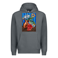Rock hanukkah table with oil pitcher Premium Hoodie - AdoDesignShop