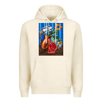 Tofu hanukkah table with oil pitcher Premium Hoodie - AdoDesignShop