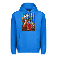 True Royal hanukkah table with oil pitcher Premium Hoodie - AdoDesignShop