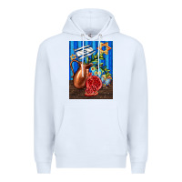 White hanukkah table with oil pitcher Premium Hoodie - AdoDesignShop