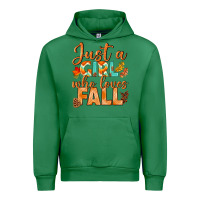 Emerald just a girl who loves fall Urban Hoodie - BundleAndBundleShop