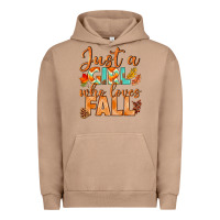 Pigment Burro just a girl who loves fall Urban Hoodie - BundleAndBundleShop