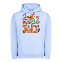 Pigment Grape Ice just a girl who loves fall Urban Hoodie - BundleAndBundleShop
