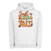 Pigment Lunar Rock just a girl who loves fall Urban Hoodie - BundleAndBundleShop