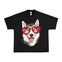Black husky with love glasses Urban Heavy Tee - RanaPortraitStore