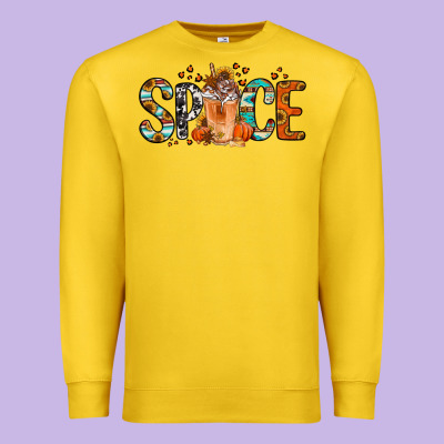 Pumpkin Spice Latte Premium Sweatshirt Designed By Jasminsmagicworld
