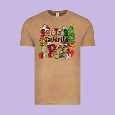 Santa's Favorite Pt Vintage Tee Designed By Zillion Design Studio