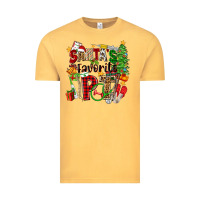 Vintage Mustard santa's favorite pt Vintage Tee - Zillion Design Studio