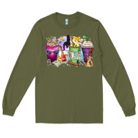 Army Green boss babe coffee cups Long Sleeve Tee - Zillion Design Studio
