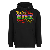 Black happy crawdi gras with crawfish Heavyweight Hoodie - Artiststas