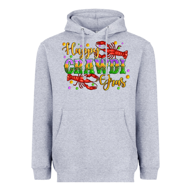 Happy Crawdi Gras With Crawfish Heavyweight Hoodie by Artiststas | Teevron