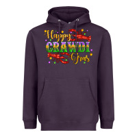 Plum happy crawdi gras with crawfish Heavyweight Hoodie - Artiststas