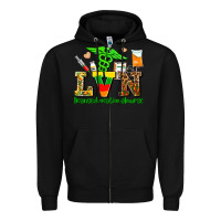 Black lvn juneteenth licensed vocational nurse with croc Zipper Hoodie - AdoDesignShop
