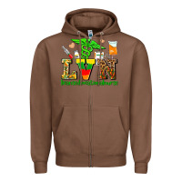 Chestnut lvn juneteenth licensed vocational nurse with croc Zipper Hoodie - AdoDesignShop
