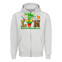 Dove Grey lvn juneteenth licensed vocational nurse with croc Zipper Hoodie - AdoDesignShop