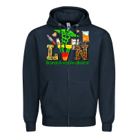 Navy lvn juneteenth licensed vocational nurse with croc Zipper Hoodie - AdoDesignShop