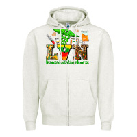 Oatmeal Heather lvn juneteenth licensed vocational nurse with croc Zipper Hoodie - AdoDesignShop