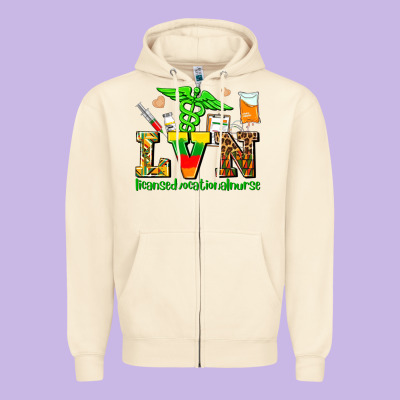 Lvn Juneteenth Licensed Vocational Nurse With Croc Zipper Hoodie Designed By Adodesignshop
