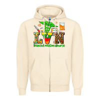 Sandshell lvn juneteenth licensed vocational nurse with croc Zipper Hoodie - AdoDesignShop